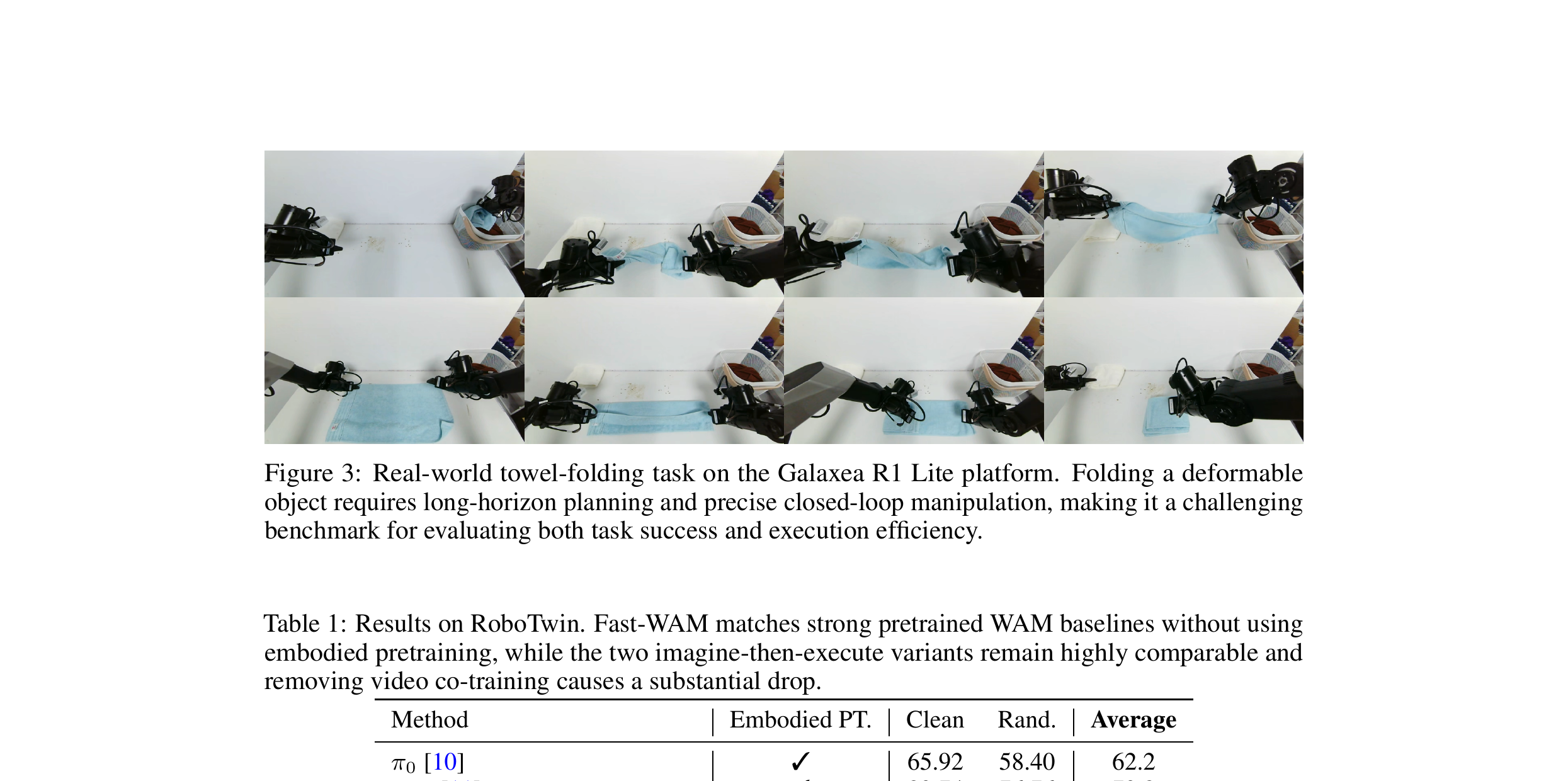 Figure 3: Towel folding task