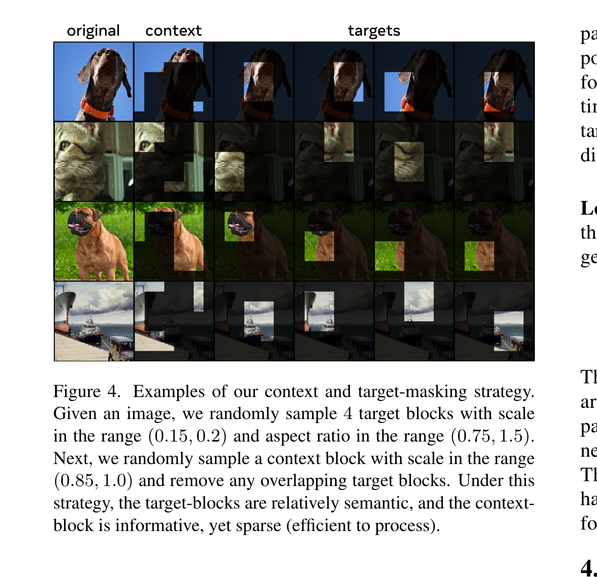 Figure 4: Multi-block masking examples
