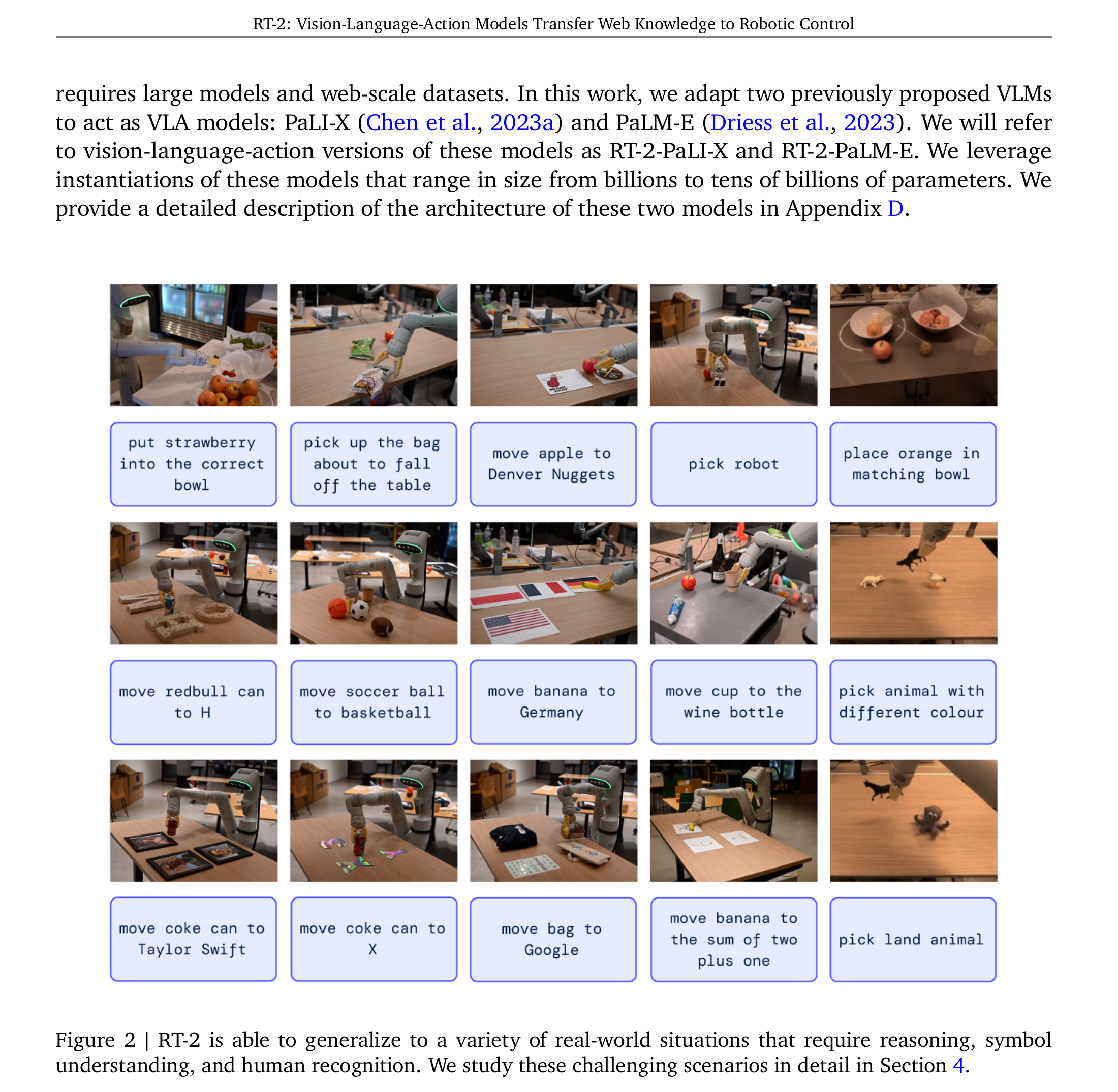 Figure 2: Emergent capabilities examples