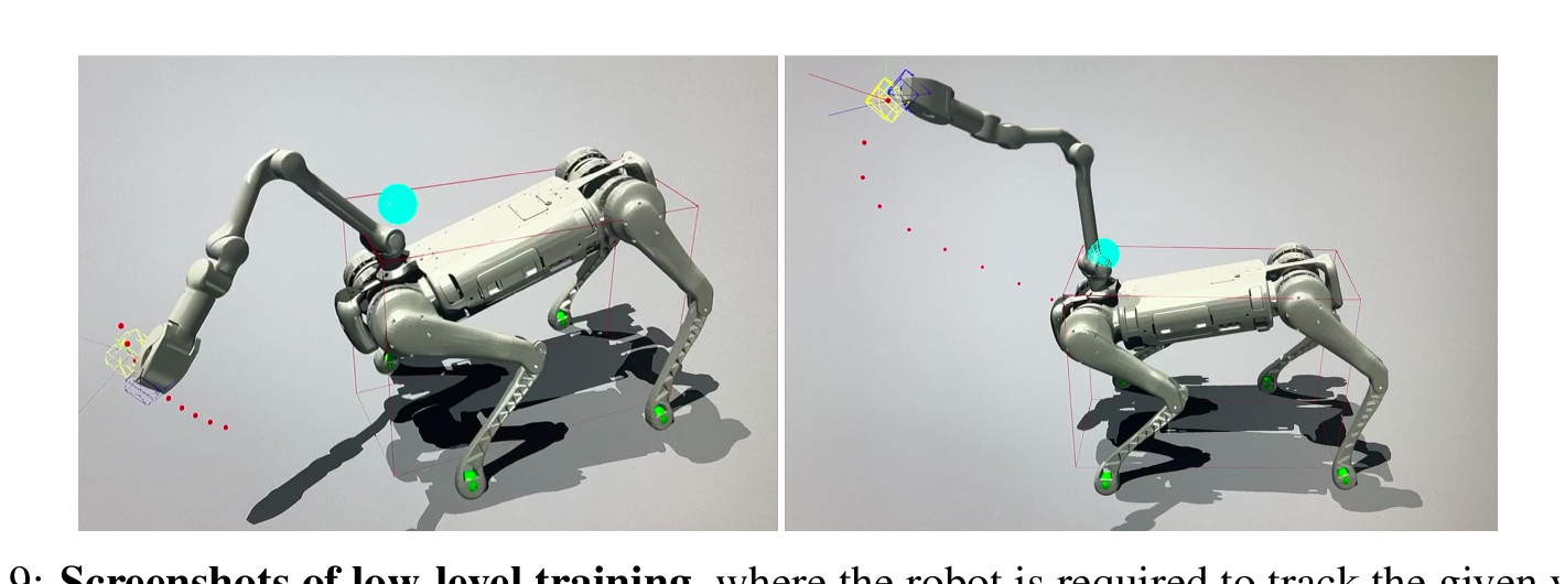 Figure 9: Screenshots of low-level training